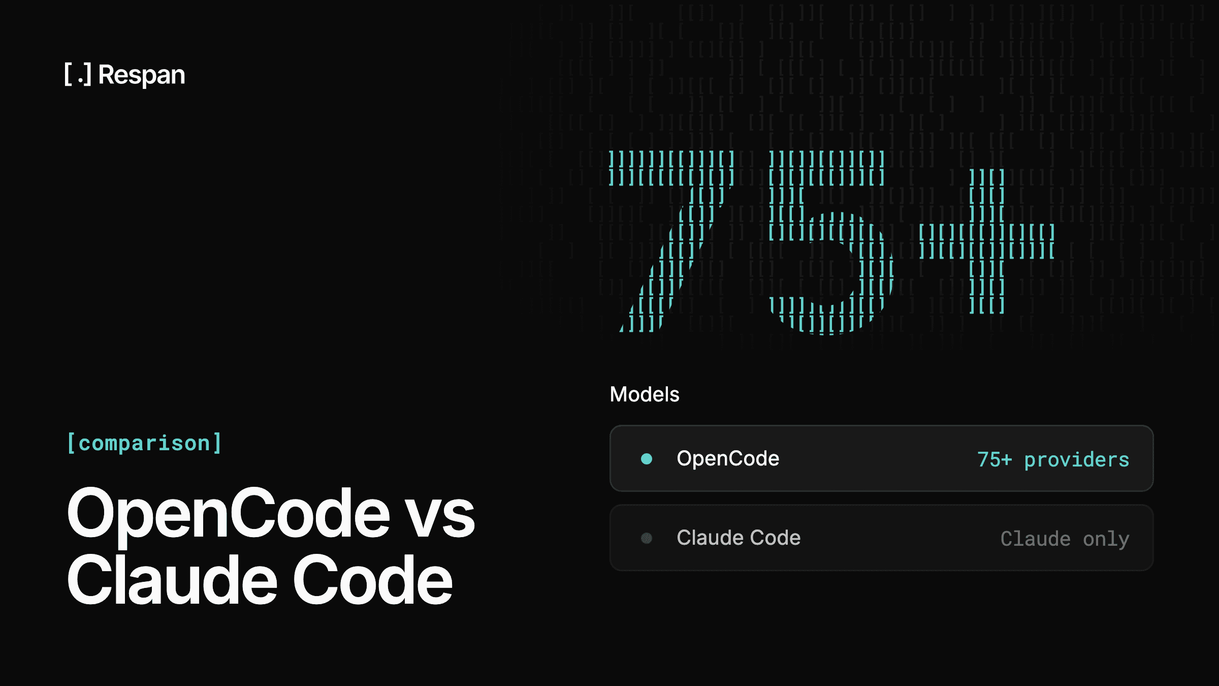OpenCode vs Claude Code: Models, Pricing & Features (2026) | Respan