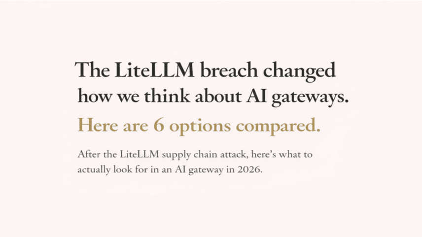 The LiteLLM breach changed how we think about AI gateways. Here are 6 options compared.